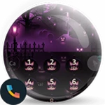 theme dialer halloween pink android application logo